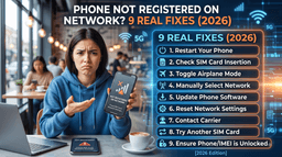 Phone Not Registered on Network? 9 Real Fixes (2026)